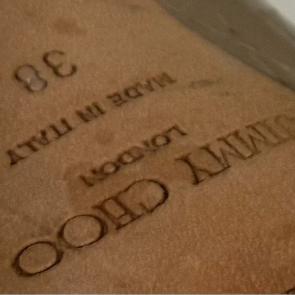 Jimmy Choo Tan Patent Leather Heels - Picture 10 of 10